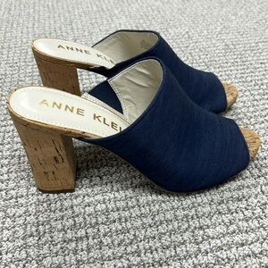 Anne Klein Tillie Denim Cork Heel